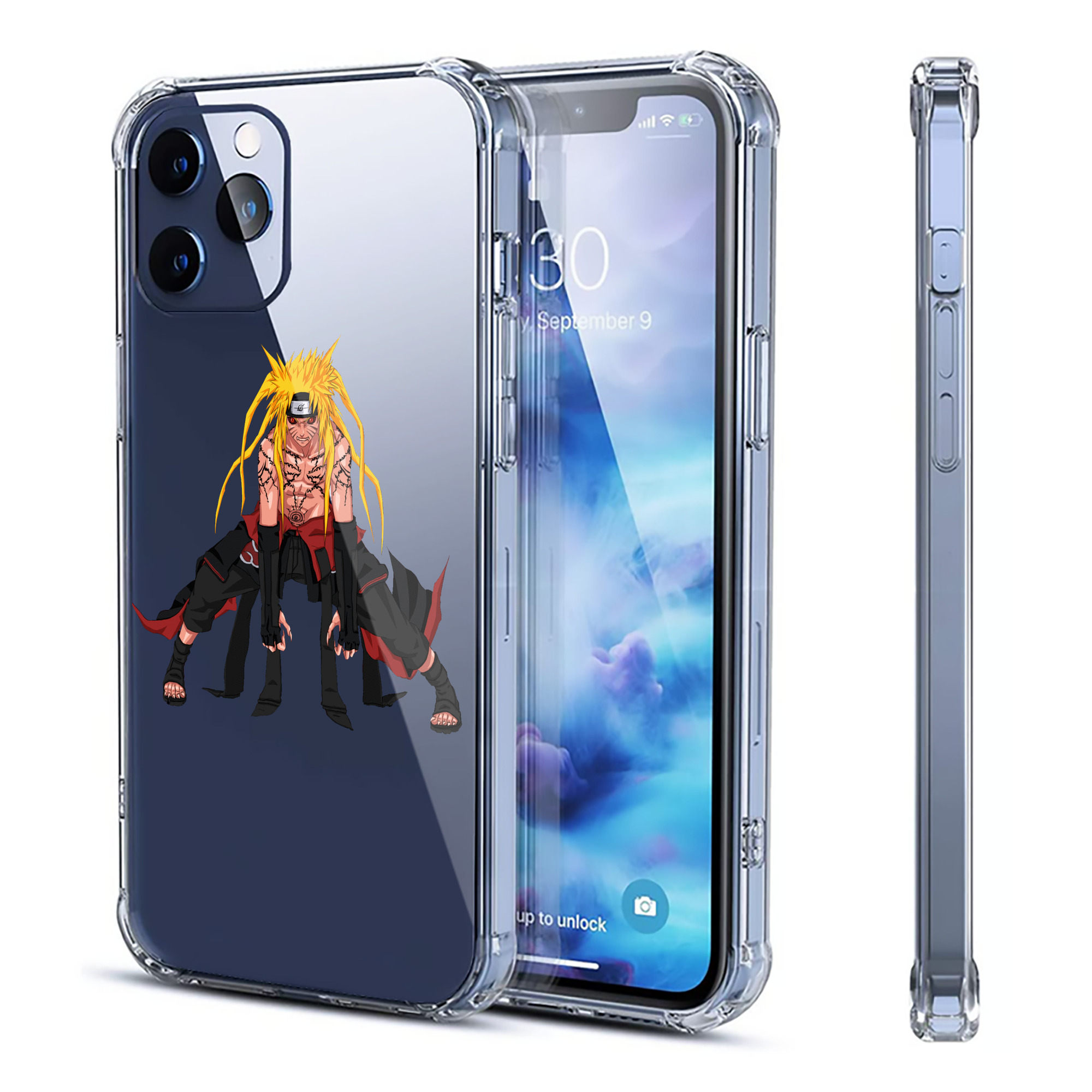 （画像用） NARUTO -ナルト- うずまき ナルト Uzumaki Naruto 【iPhone 12シリーズ対応】透明スマホケース（クリアソフトケース）